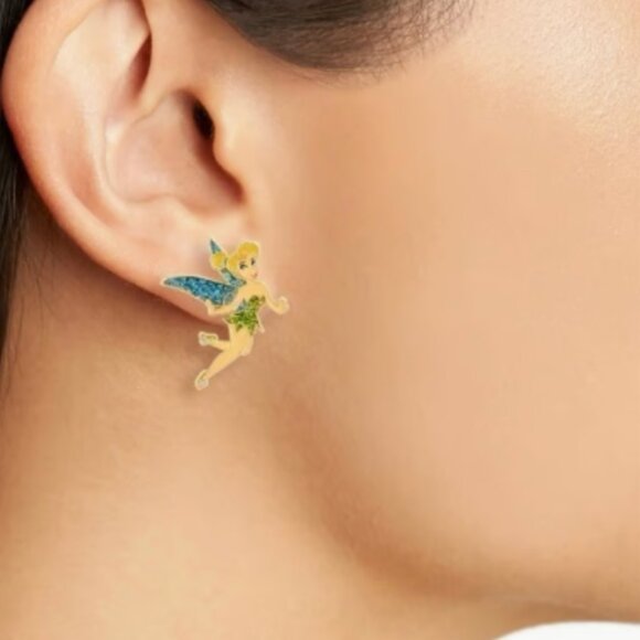 Baublebar x Disney Tinker Bell Stud Rhinestone Earrings New in Box - Picture 3 of 4